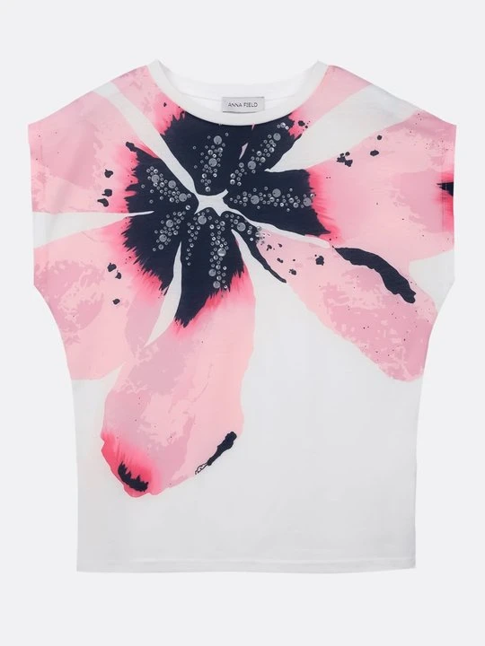 Zdjęcie produktu T-shirt z nadrukiem Anna Field mleczny