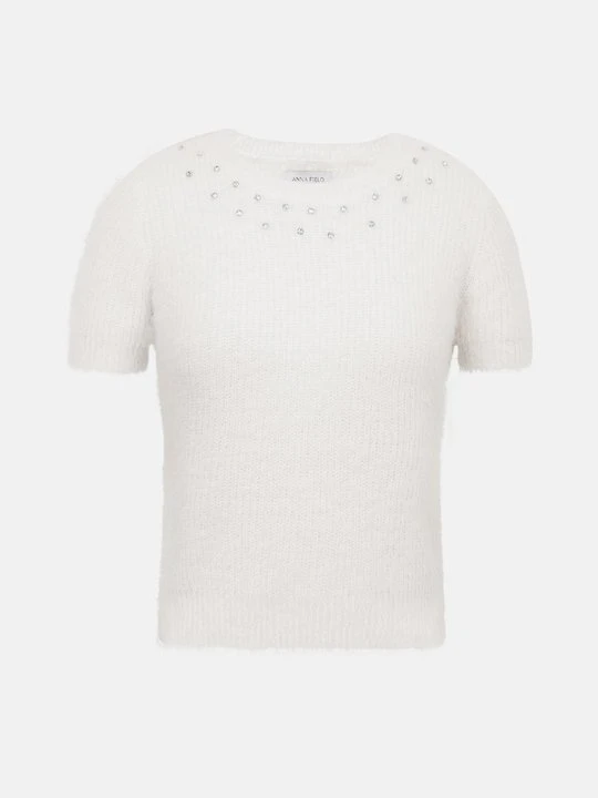Zdjęcie produktu T-shirt z nadrukiem Anna Field mleczny