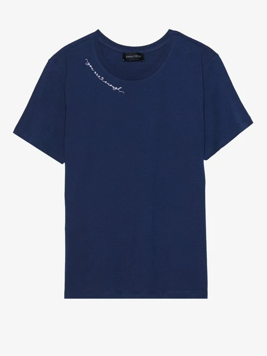 Zdjęcie produktu T-shirt z nadrukiem Anna Field granatowy
