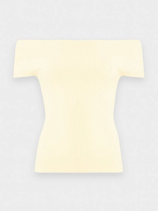 Zdjęcie produktu T-shirt z nadrukiem Anna Field jasnożółty