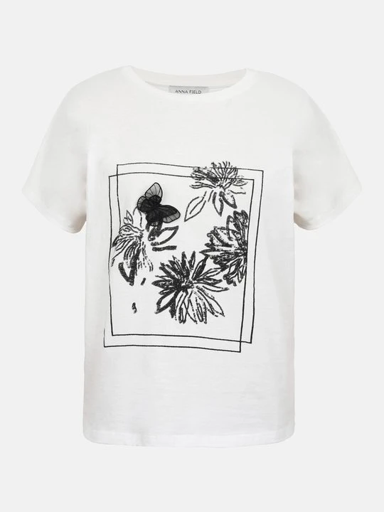 Zdjęcie produktu T-shirt z nadrukiem Anna Field By Zalando biały