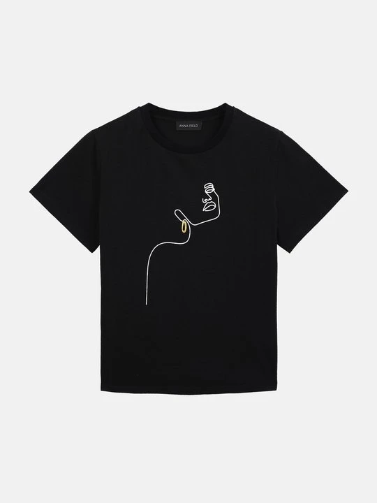 Zdjęcie produktu T-shirt z nadrukiem Anna Field By Zalando czarny