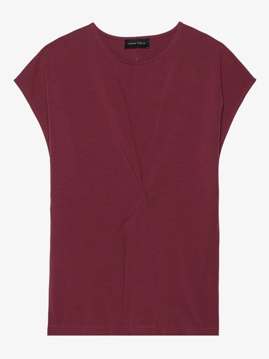 Zdjęcie produktu T-shirt z nadrukiem Anna Field ciemnoczerwony