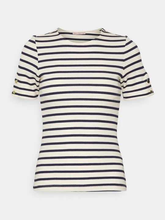 Zdjęcie produktu T-shirt z nadrukiem Anna Field granatowy