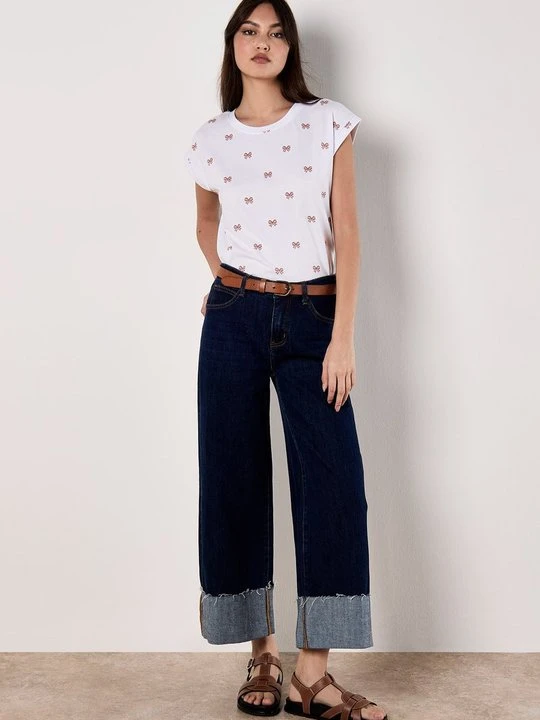 Zdjęcie produktu T-shirt z nadrukiem Apricot mleczny