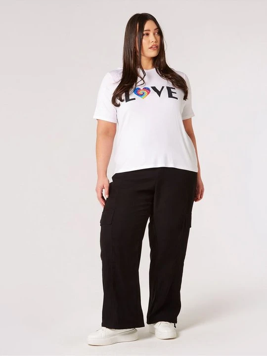 Zdjęcie produktu T-shirt z nadrukiem Apricot biały