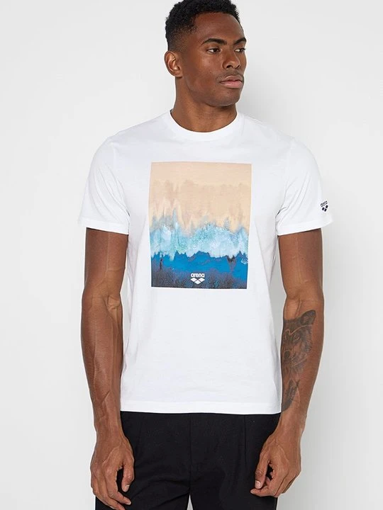 Zdjęcie produktu T-shirt z nadrukiem Arena biały
