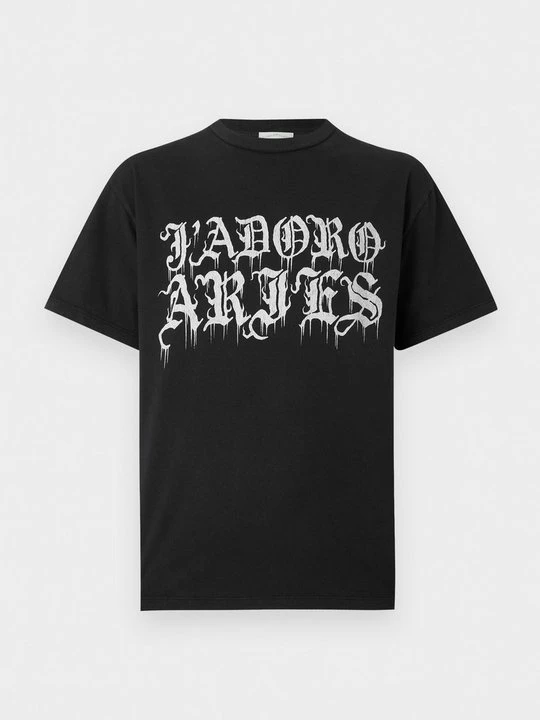 Zdjęcie produktu T-shirt z nadrukiem Aries czarny