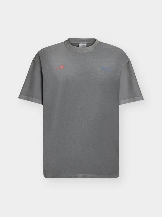 Zdjęcie produktu T-shirt z nadrukiem ARKK Copenhagen szary melanż