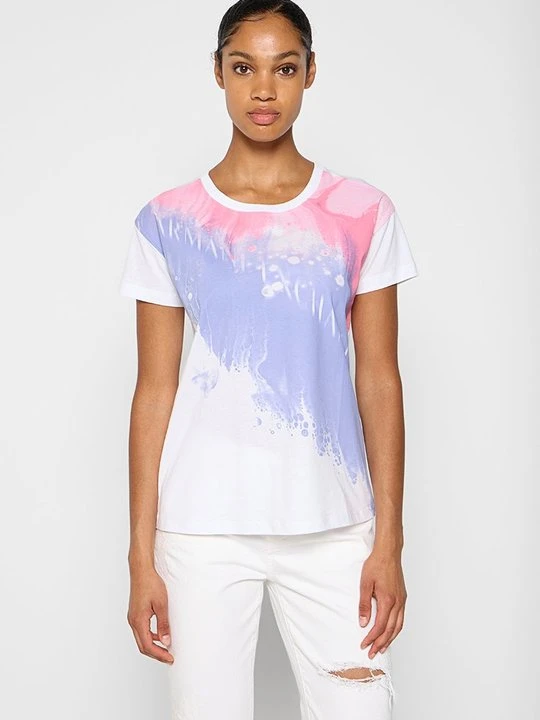 Zdjęcie produktu T-shirt z nadrukiem Armani Exchange biały