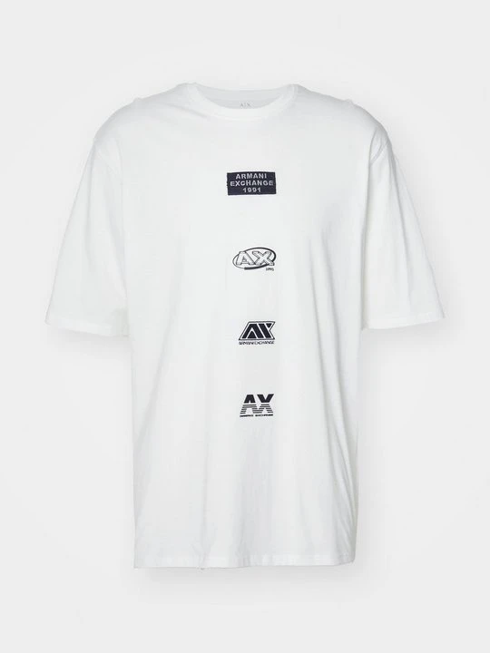 Zdjęcie produktu T-shirt z nadrukiem Armani Exchange mleczny