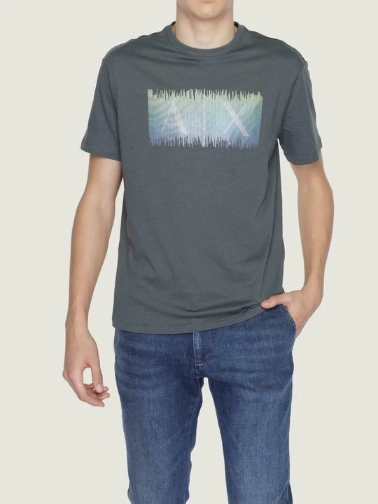Zdjęcie produktu T-shirt z nadrukiem Armani Exchange petrol