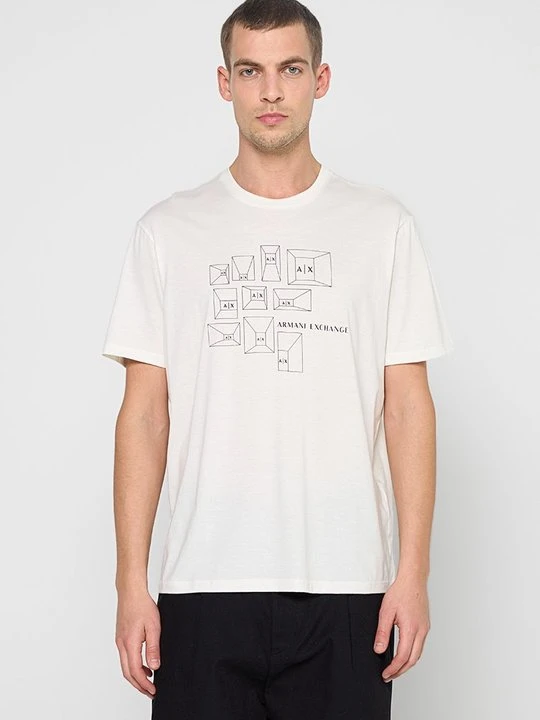 Zdjęcie produktu T-shirt z nadrukiem Armani Exchange biały
