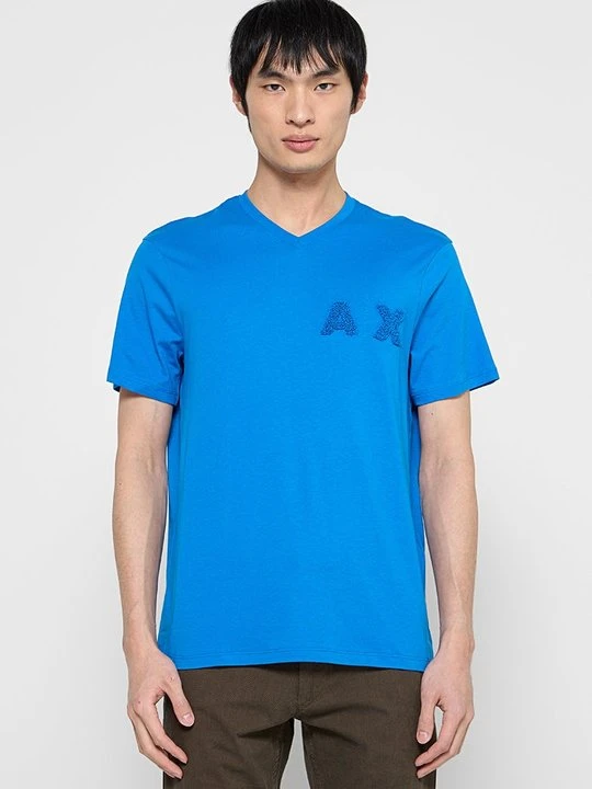 Zdjęcie produktu T-shirt z nadrukiem Armani Exchange niebieski