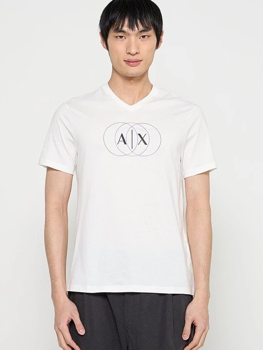 Zdjęcie produktu T-shirt z nadrukiem Armani Exchange biały