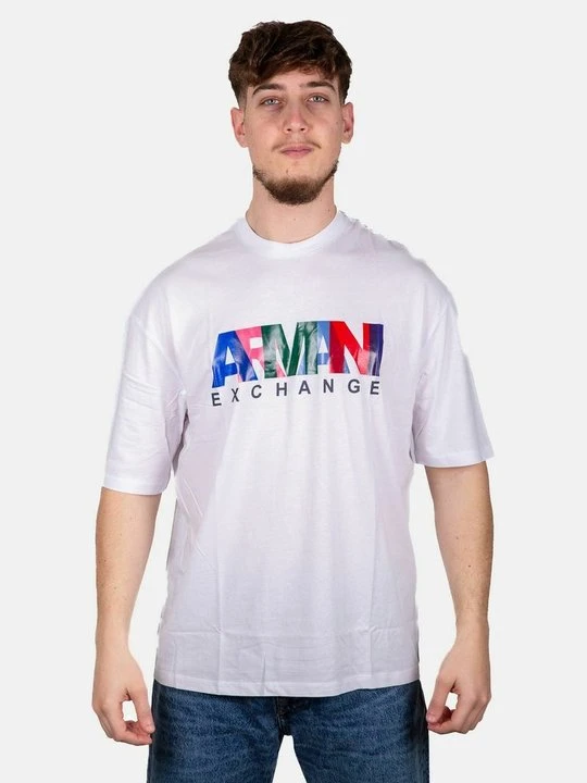 Zdjęcie produktu T-shirt z nadrukiem Armani Exchange biały