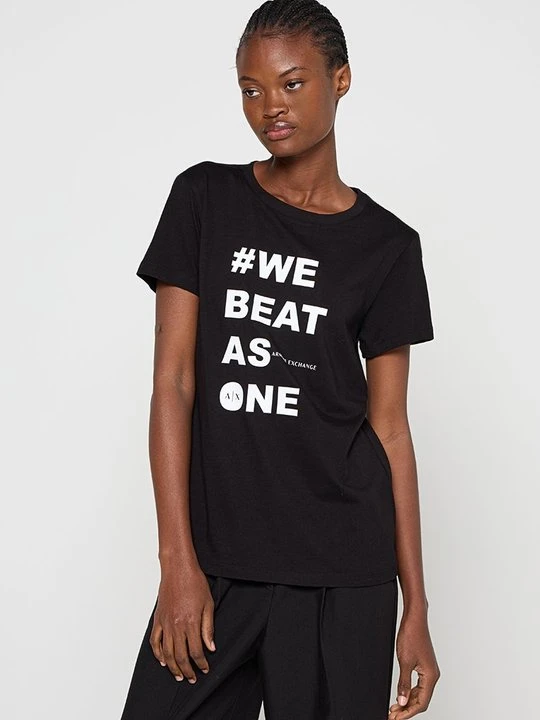Zdjęcie produktu T-shirt z nadrukiem Armani Exchange czarny