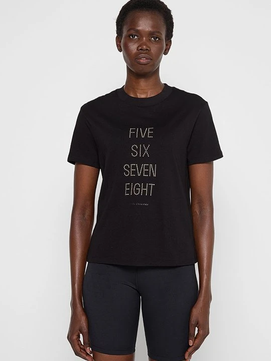 Zdjęcie produktu T-shirt z nadrukiem Armani Exchange czarny