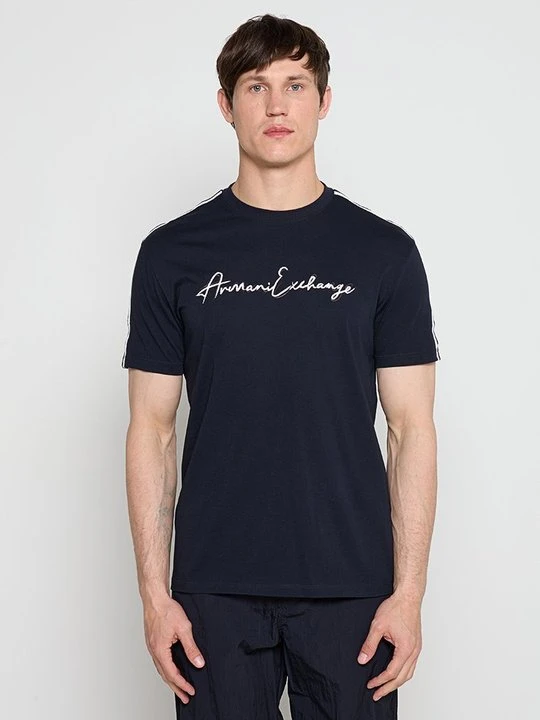 Zdjęcie produktu T-shirt z nadrukiem Armani Exchange niebieski