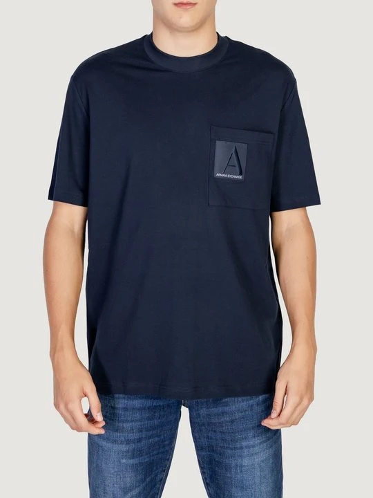 Zdjęcie produktu T-shirt z nadrukiem Armani Exchange niebieski