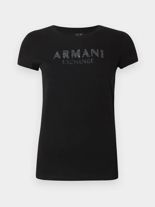 Zdjęcie produktu T-shirt z nadrukiem Armani Exchange czarny