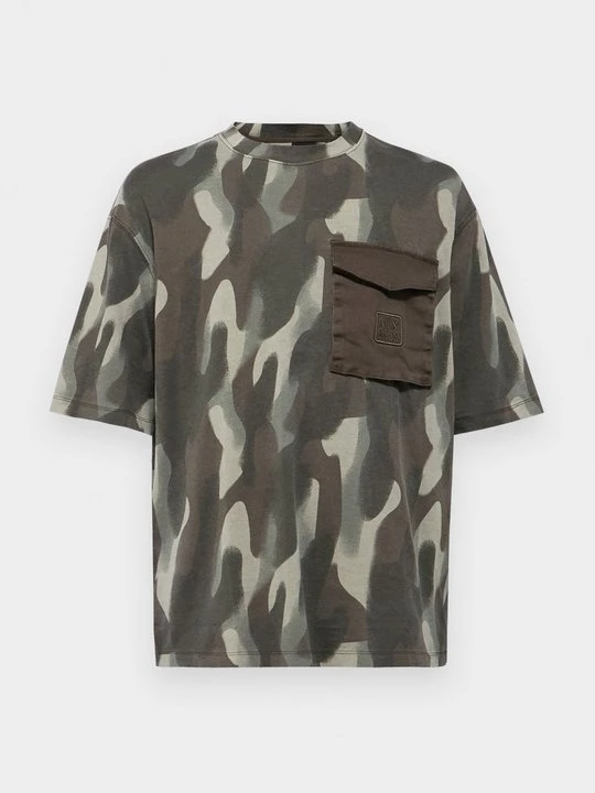 Zdjęcie produktu T-shirt z nadrukiem Armani Exchange jasnoszary