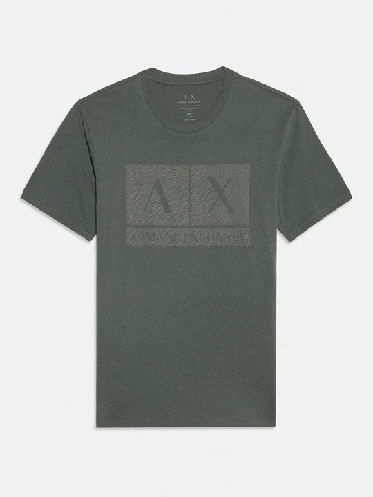 Zdjęcie produktu T-shirt z nadrukiem Armani Exchange musztardowy