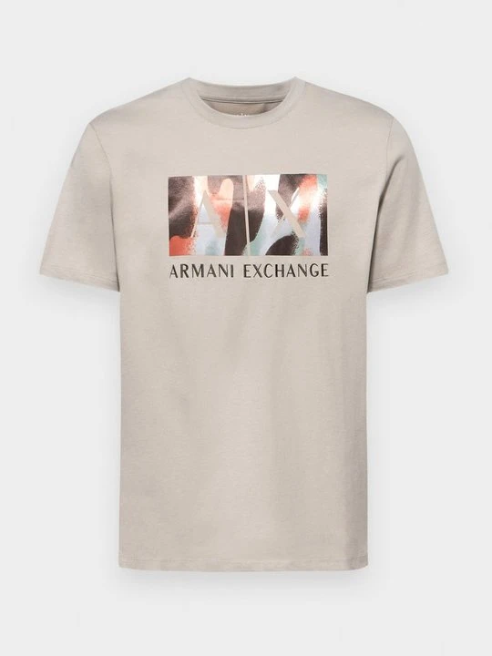 Zdjęcie produktu T-shirt z nadrukiem Armani Exchange taupe