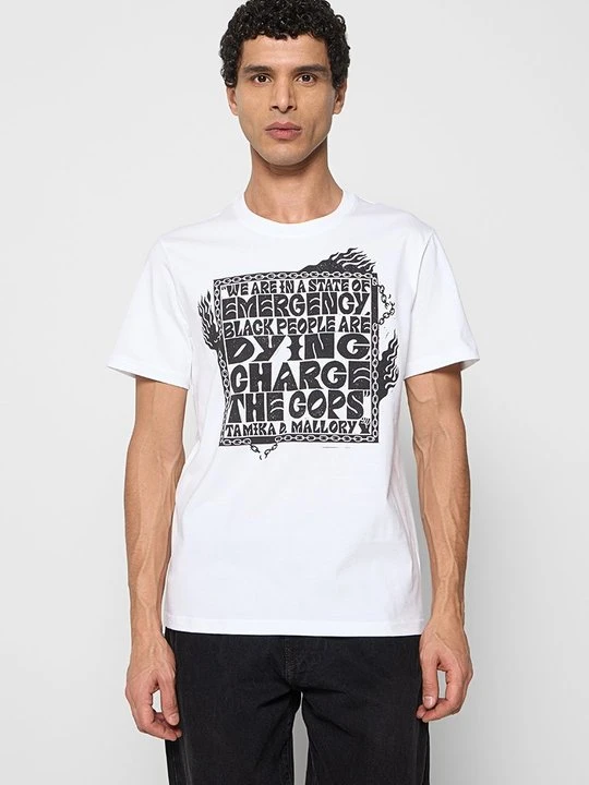 Zdjęcie produktu T-shirt z nadrukiem ARMEDANGELS biały