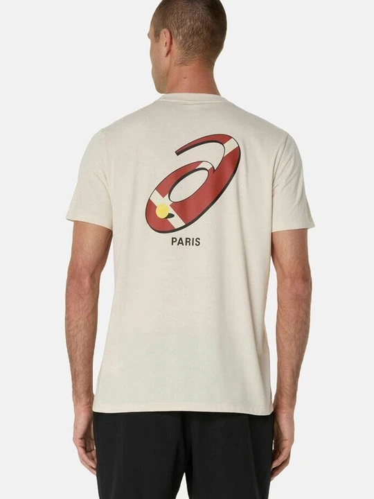 Zdjęcie produktu T-shirt z nadrukiem Asics beżowy