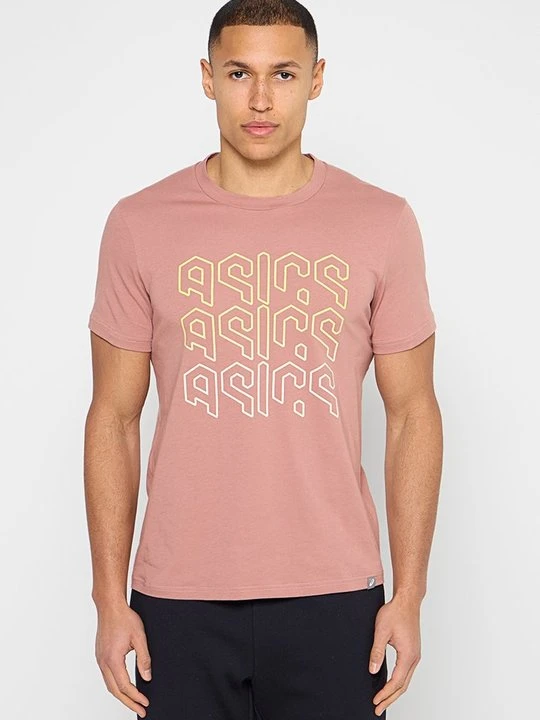 Zdjęcie produktu T-shirt z nadrukiem Asics jasnoróżowy