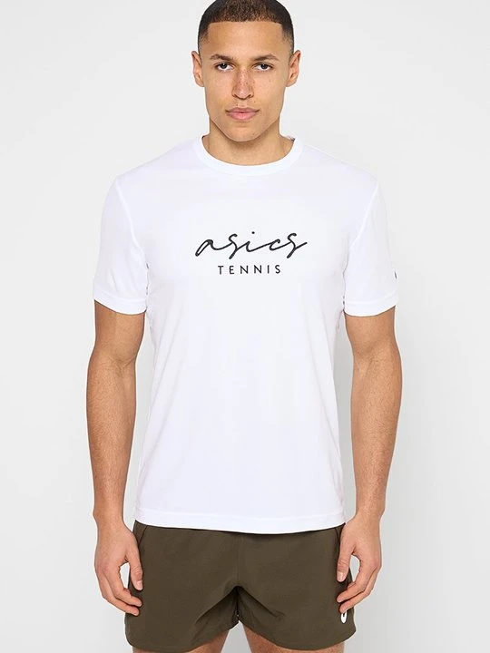 Zdjęcie produktu T-shirt z nadrukiem Asics biały