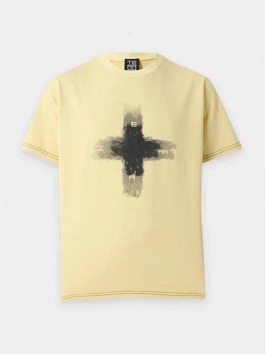 Zdjęcie produktu T-shirt z nadrukiem Atelier De Roupa żółty
