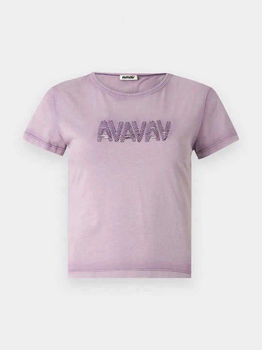 Zdjęcie produktu T-shirt z nadrukiem AVAVAV fioletowy