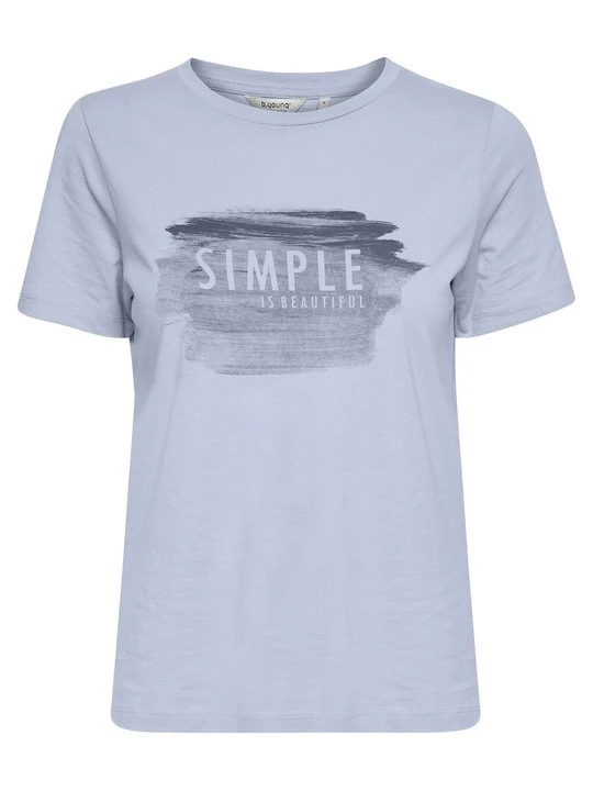 Zdjęcie produktu T-shirt z nadrukiem B.Young niebieski