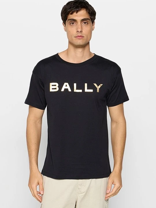 Zdjęcie produktu T-shirt z nadrukiem Bally czarny