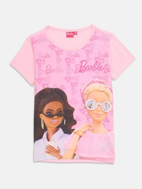 Zdjęcie produktu T-shirt z nadrukiem Barbie różowy