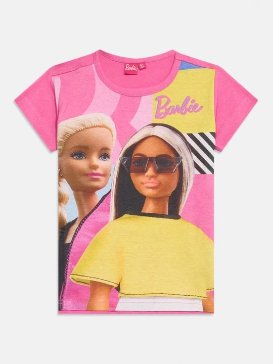 Zdjęcie produktu T-shirt z nadrukiem Barbie różowy