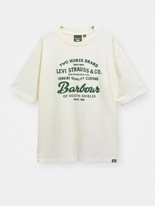 Zdjęcie produktu T-shirt z nadrukiem Barbour biały