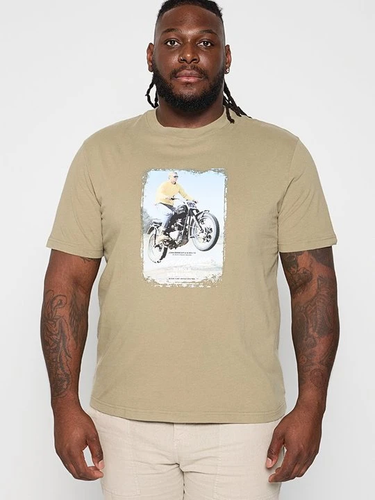Zdjęcie produktu T-shirt z nadrukiem Barbour beżowy