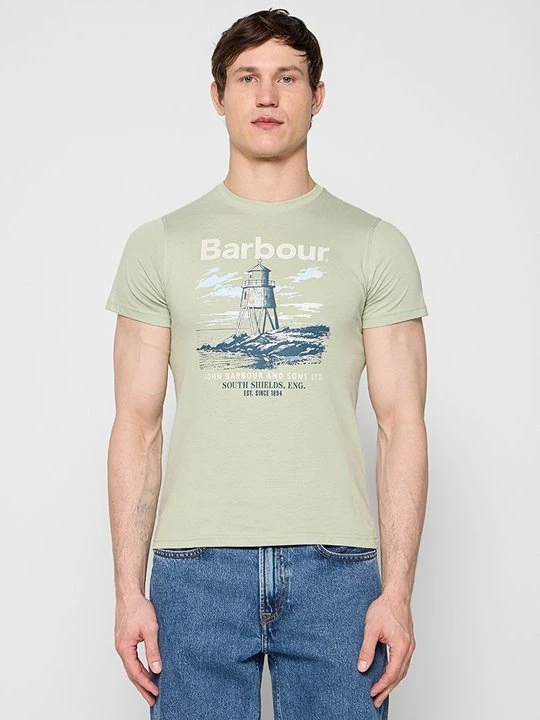 Zdjęcie produktu T-shirt z nadrukiem Barbour zielony