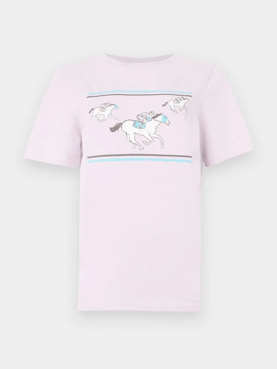Zdjęcie produktu T-shirt z nadrukiem BAUM UND PFERDGARTEN jasnoróżowy
