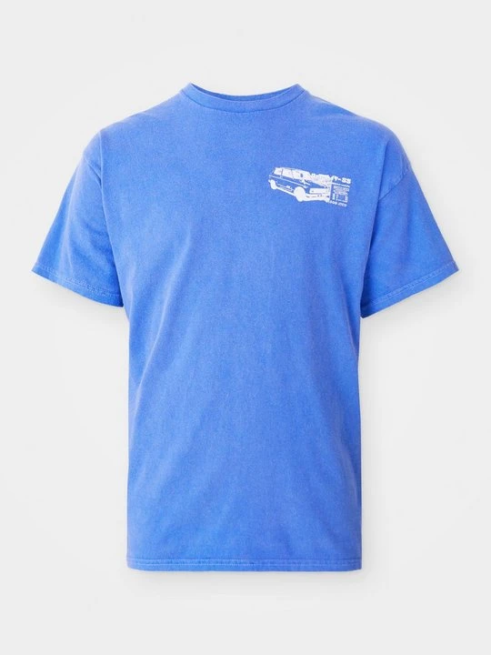 Zdjęcie produktu T-shirt z nadrukiem BDG Urban Outfitters niebieski