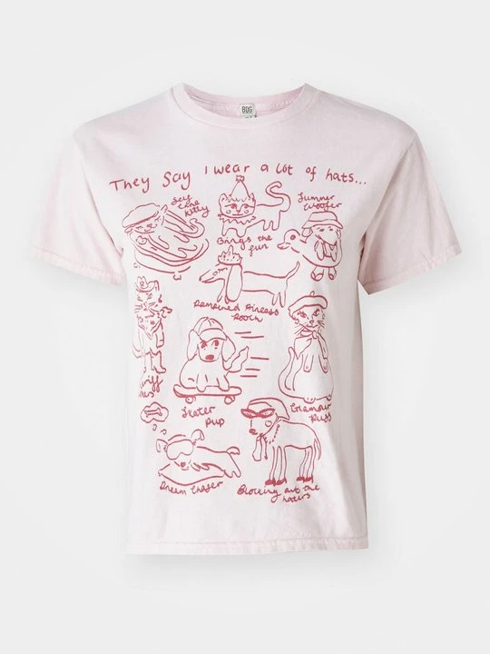 Zdjęcie produktu T-shirt z nadrukiem BDG Urban Outfitters różowy