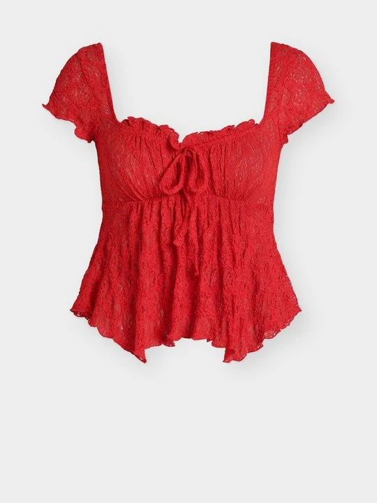 Zdjęcie produktu T-shirt z nadrukiem BDG Urban Outfitters czerwony