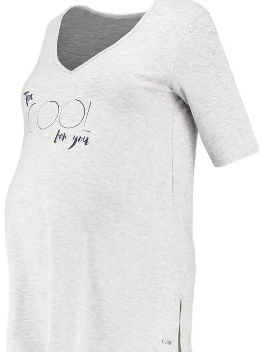 Zdjęcie produktu T-shirt z nadrukiem Bellybutton jasnoszary melanż