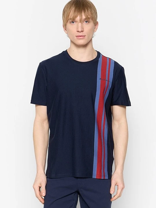 Zdjęcie produktu T-shirt z nadrukiem Ben Sherman granatowy