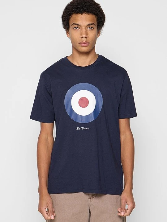 Zdjęcie produktu T-shirt z nadrukiem Ben Sherman granatowy