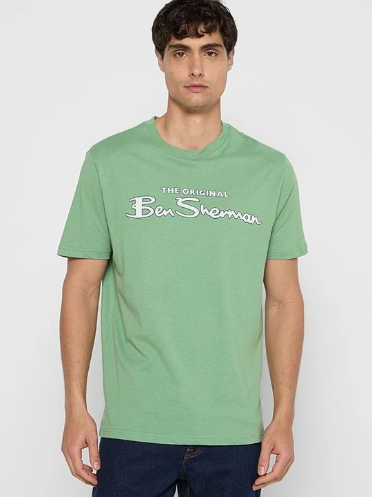 Zdjęcie produktu T-shirt z nadrukiem Ben Sherman zielony