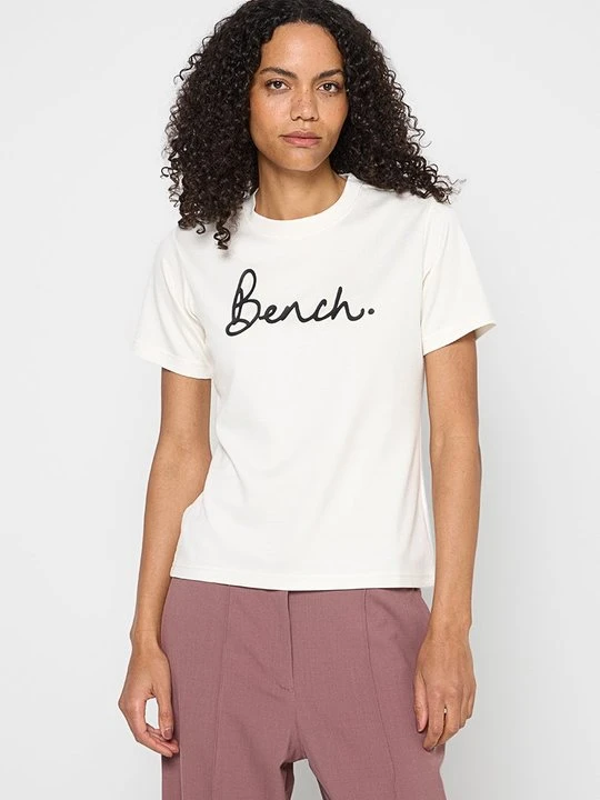 Zdjęcie produktu T-shirt z nadrukiem Bench biały